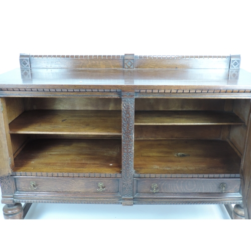 250 - Edwardian Oak Sideboard