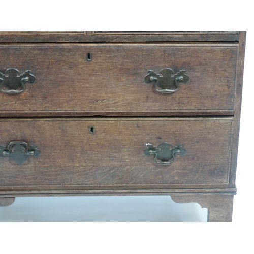 436 - 19th Century Oak Three Drawer Chest of Drawers of Small Proportions