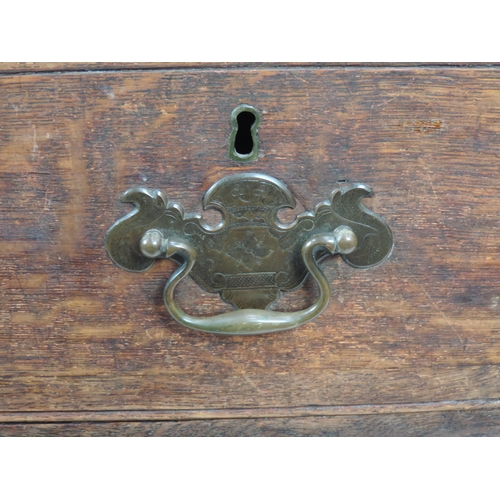 436 - 19th Century Oak Three Drawer Chest of Drawers of Small Proportions