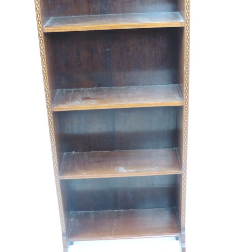 236 - Edwardian Inlaid Mahogany Bookshelves