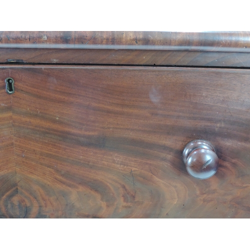 496 - Victorian Mahogany Four Drawer Chest of Drawers