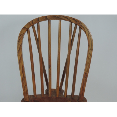 275 - Elm Stick Back Chair with Shaped Seat