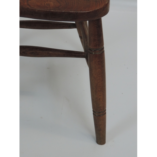 275 - Elm Stick Back Chair with Shaped Seat