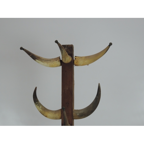 437 - Cow Horn Coat Stand