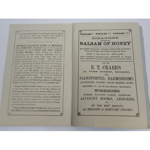 155 - Mid Victorian Price List for T Pellow's Tea and Coffee