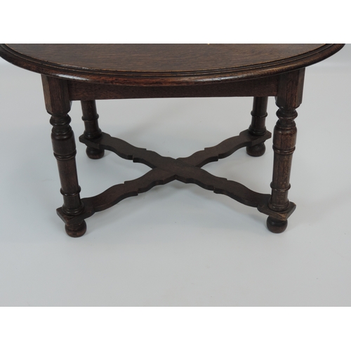 426 - Oval Oak Occasional Table