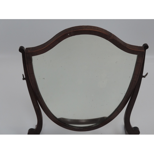 278 - Victorian Mahogany Swing Mirror