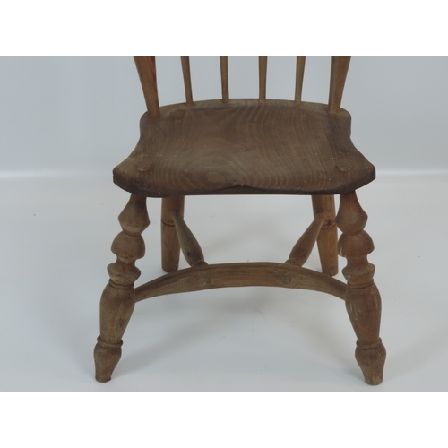 235 - Pine Stick Back Chair