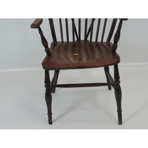 445 - Elm Stick Back Country Chair