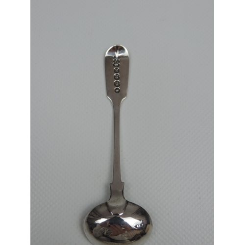 40 - A Victorian Exeter Silver Condiment Spoon - Fiddle Pattern not Initialled - Hallmarked for Exeter 18... 