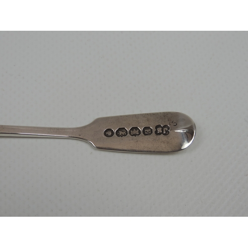 40 - A Victorian Exeter Silver Condiment Spoon - Fiddle Pattern not Initialled - Hallmarked for Exeter 18... 