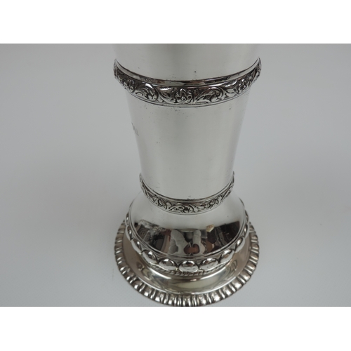 294 - A Superb Edwardian Arts & Crafts Sugar Caster Resembling a Covered Beaker with a Classical Figural F... 