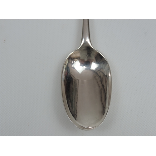 37 - A GI Silver Table Spoon - Hanoverian Pattern with Pointed Drop initialled to the Terminal Underside ... 