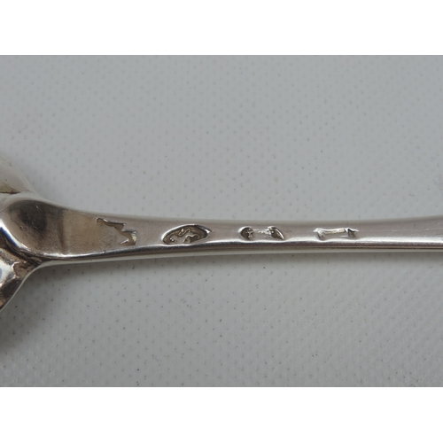 37 - A GI Silver Table Spoon - Hanoverian Pattern with Pointed Drop initialled to the Terminal Underside ... 