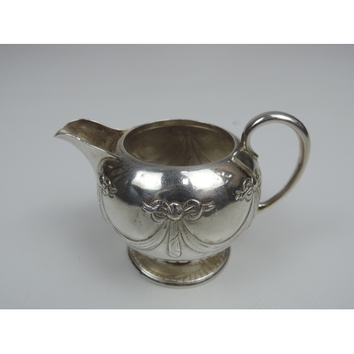 59 - 3x Victorian Silver Items: A Cream Jug, Sheffield 1889 by James Dixon & Sons Ltd - A Cream Jug, Lond... 