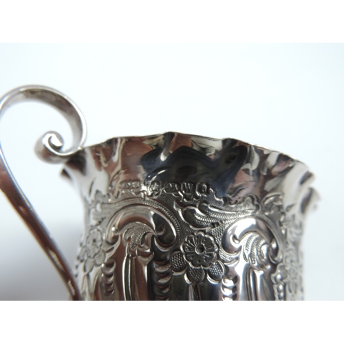 59 - 3x Victorian Silver Items: A Cream Jug, Sheffield 1889 by James Dixon & Sons Ltd - A Cream Jug, Lond... 