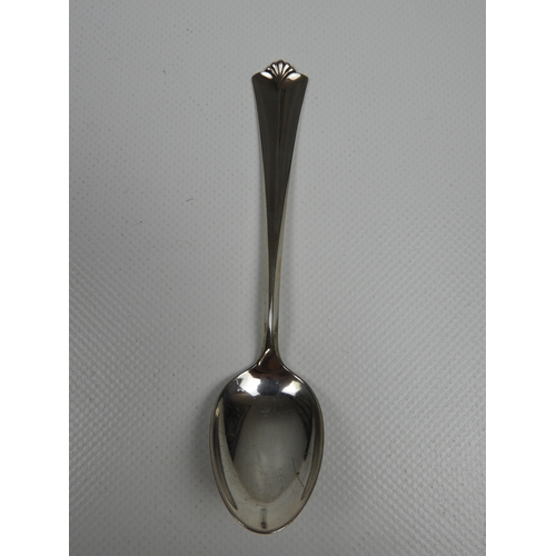 222 - A Set of 6x Norwegian Silver Tea/Coffee Spoons in a Fitted Case - The Spoons are all Marked '830S' t... 