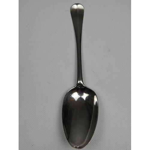 353 - A GII Silver Table Spoon - Hanoverian Pattern with Pointed Drop not Initialled - Hallmarked for Lond... 