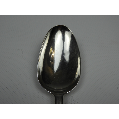 353 - A GII Silver Table Spoon - Hanoverian Pattern with Pointed Drop not Initialled - Hallmarked for Lond... 