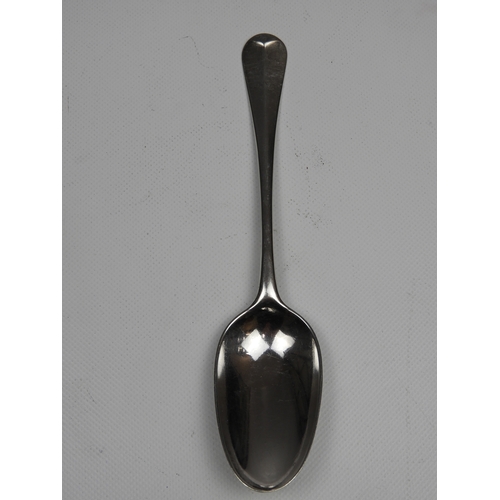 348 - A GII Silver Table Spoon - Hanoverian Pattern with Pointed Drop Initialled and Dated (1727) to the T... 