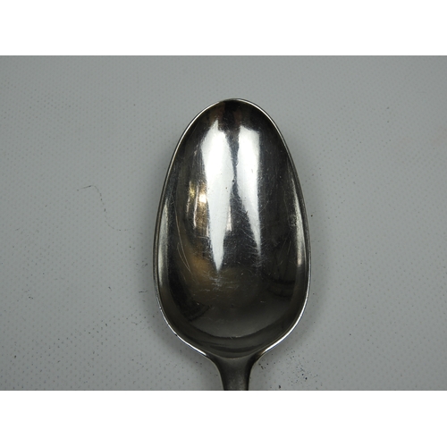 348 - A GII Silver Table Spoon - Hanoverian Pattern with Pointed Drop Initialled and Dated (1727) to the T... 