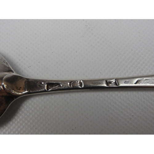 348 - A GII Silver Table Spoon - Hanoverian Pattern with Pointed Drop Initialled and Dated (1727) to the T... 