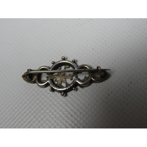 323 - A Late Victorian Chester Silver Brooch of Pierced Foliate Design - Hallmarked for Chester 1899 by Ri... 