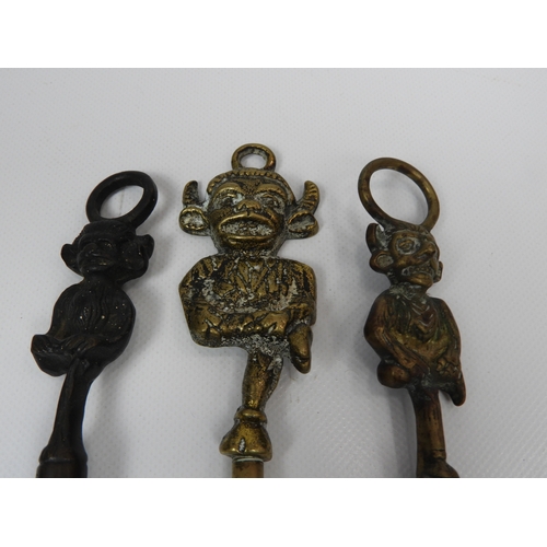 148 - 4x Lincoln Imp Brass Items - A Corkscrew, 2x Toasting Forks and a Fire Hearth Brush