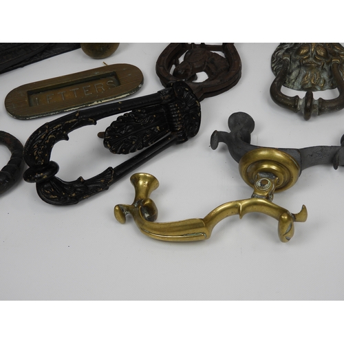 188 - Vintage/Antique Door Furniture - To include 5x Letter Boxes, 8x Door Knockers and 2x Pairs of Door K... 