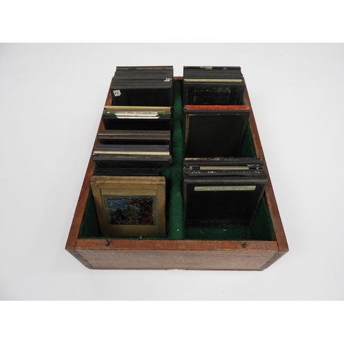 86 - A Selection of Magic Lantern Slides - To include Snow and Skiing, Boats and Engineering