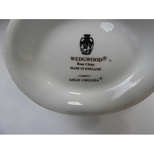 578 - Wedgwood Gold Chelsea Bone China Part Dinner Service