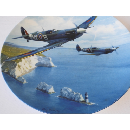 615 - RAF: A Set of 4x Royal Doulton Bone China Commemorative Plates ‘In Defence of the Realm’, Featuring ... 