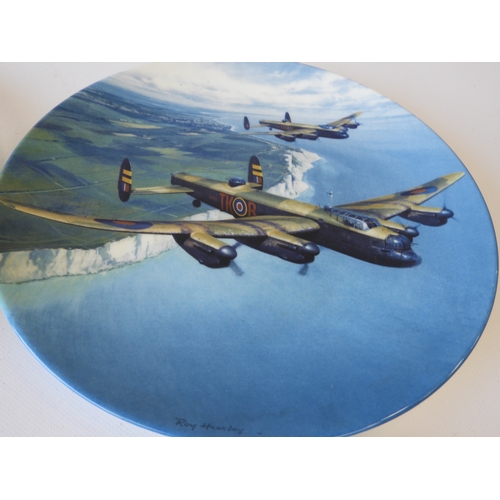 615 - RAF: A Set of 4x Royal Doulton Bone China Commemorative Plates ‘In Defence of the Realm’, Featuring ... 