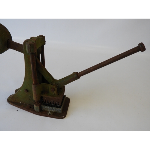 200 - A Vintage Industrial Potato Chipper with Counterweight