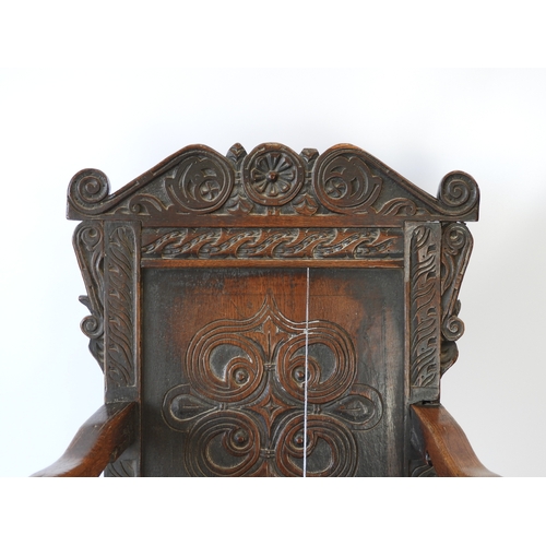 534 - 17th Century Oak Wainscot Chair