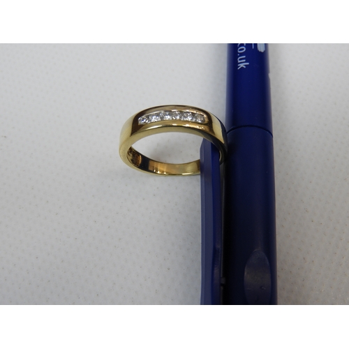 335 - Continental Unmarked Gold Ring Set with Diamonds