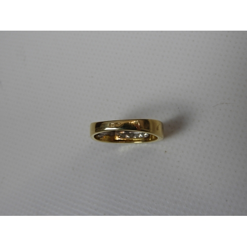 335 - Continental Unmarked Gold Ring Set with Diamonds