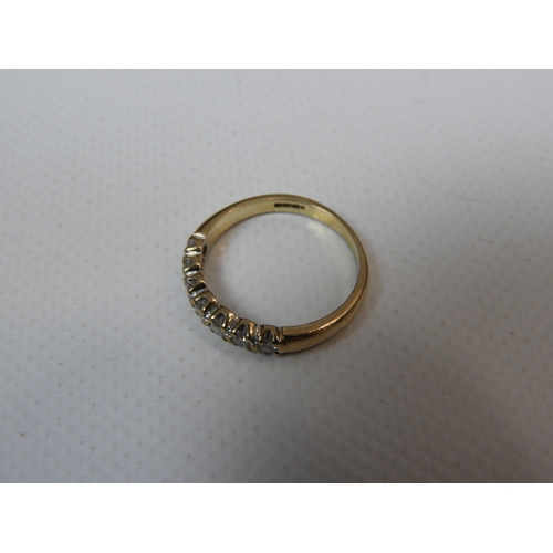 350 - 9ct Yellow Gold Diamond Half Eternity Ring