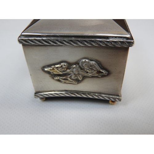 35 - London Sterling Silver Music Box with Gold Decoration Limited Edition 107/500 Made by The St James C... 