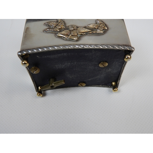 35 - London Sterling Silver Music Box with Gold Decoration Limited Edition 107/500 Made by The St James C... 