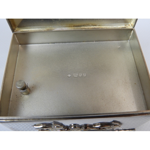 35 - London Sterling Silver Music Box with Gold Decoration Limited Edition 107/500 Made by The St James C... 