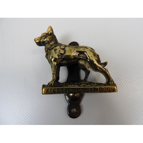 74 - Brass Dog Door Knocker