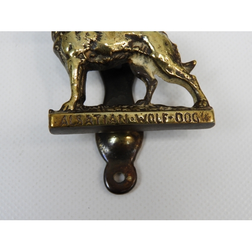 74 - Brass Dog Door Knocker