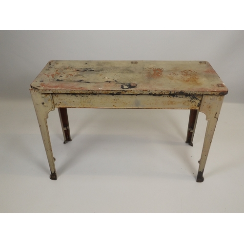 655 - Vintage Cast Iron Table/Work Bench