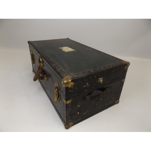 654 - Metal Bound Trunk