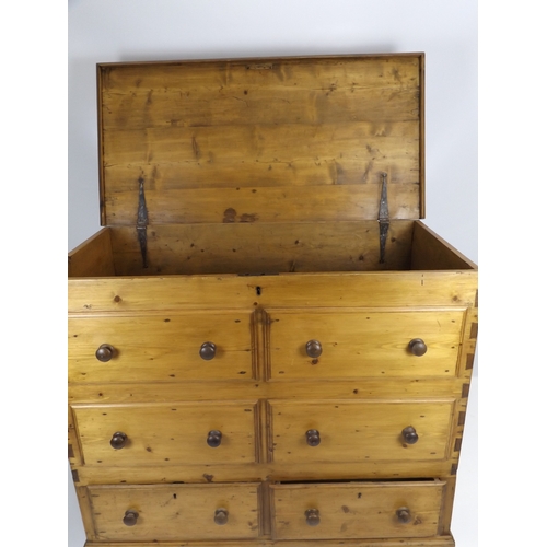 5 - Pine Mule Chest with Two Drawers