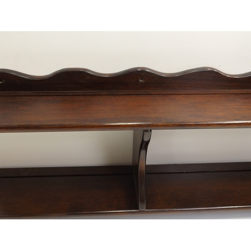 440 - Mahogany Wall Shelves