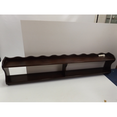 440 - Mahogany Wall Shelves