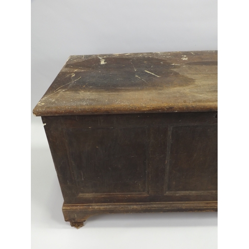 240 - Victorian Pine Coffer - Damage to Foot