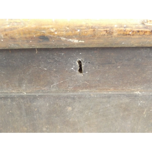 240 - Victorian Pine Coffer - Damage to Foot